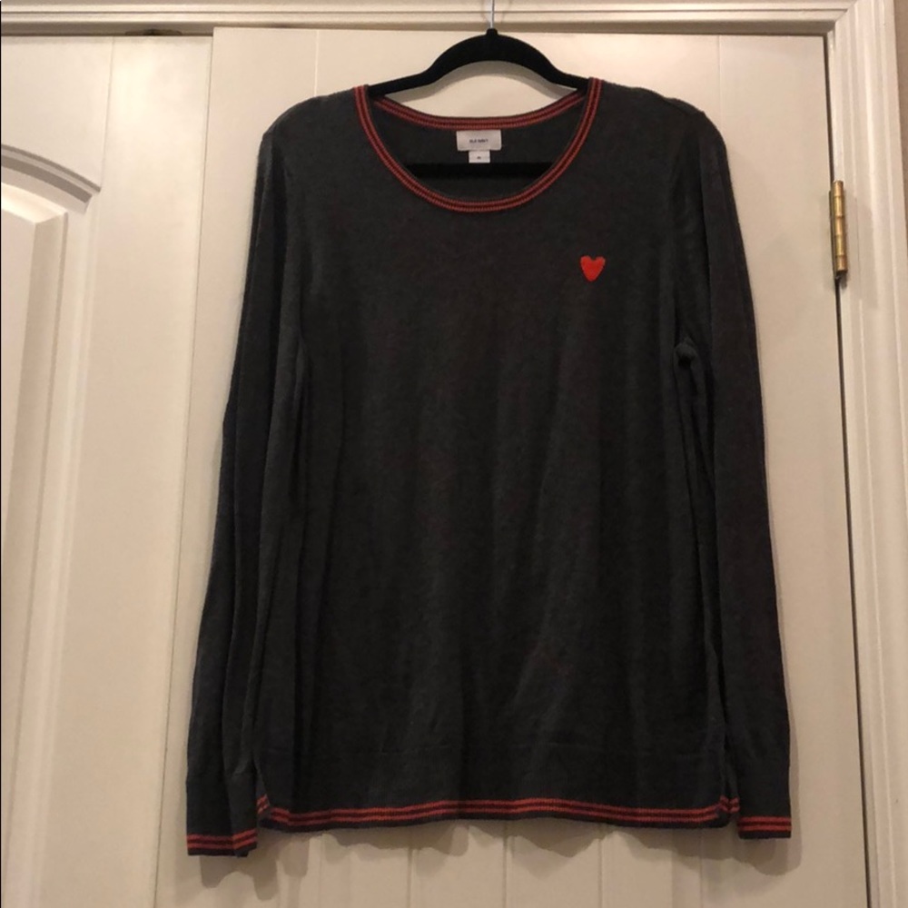 Old Navy Long Sleeve Heart Sweater